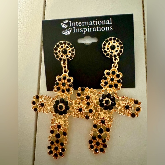 Cross earrings - Picture 2 of 3